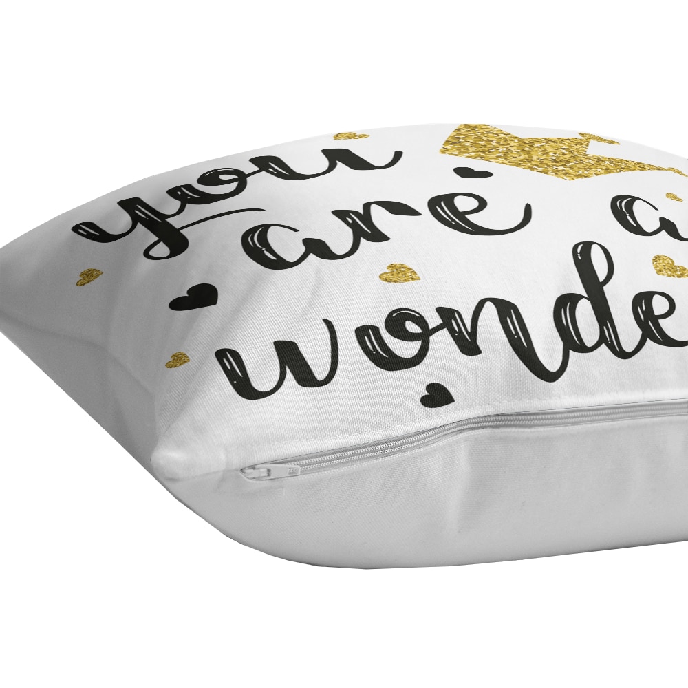 Fata perna decorativa Gilded, 30% bumbac + 70% poliester, 43 x 43 cm, multicolor