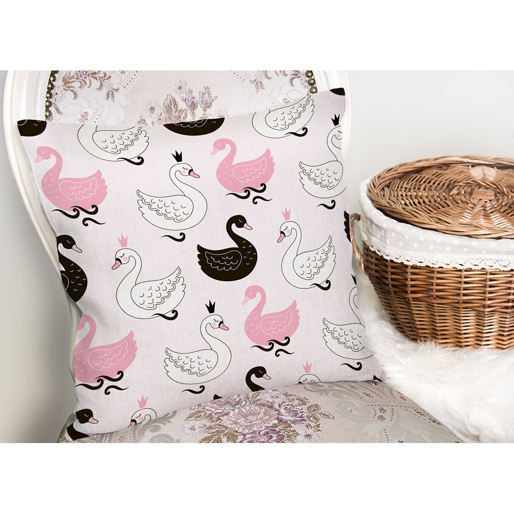 Fata perna decorativa Kind Animals, 30% bumbac + 70% poliester, 43 x 43 cm, multicolor