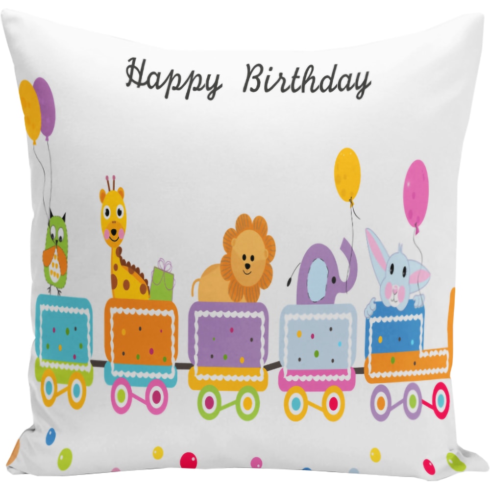 Fata perna decorativa Birthdmoon, 30% bumbac + 70% poliester, 43 x 43 cm, multicolor