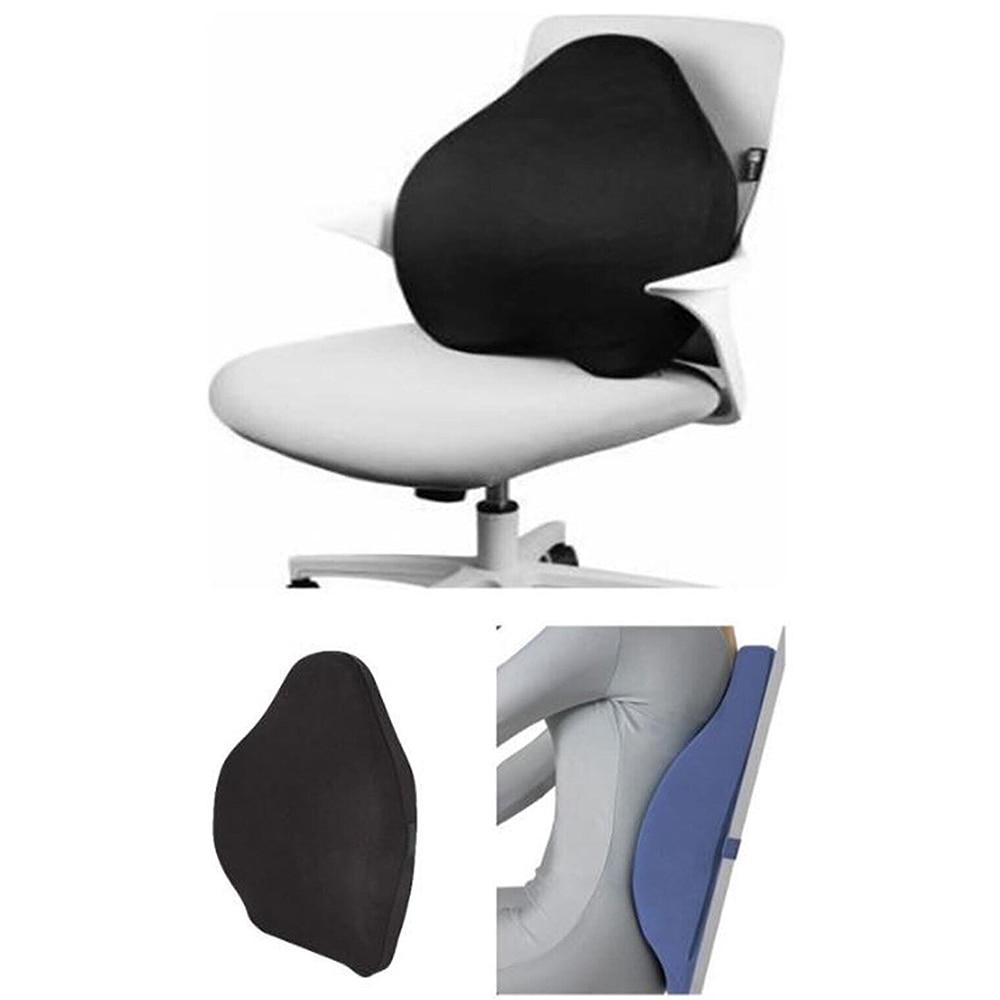 Perna ortopedica cu suport lombar MILA HOME NAY7, 42 x 54 cm, negru