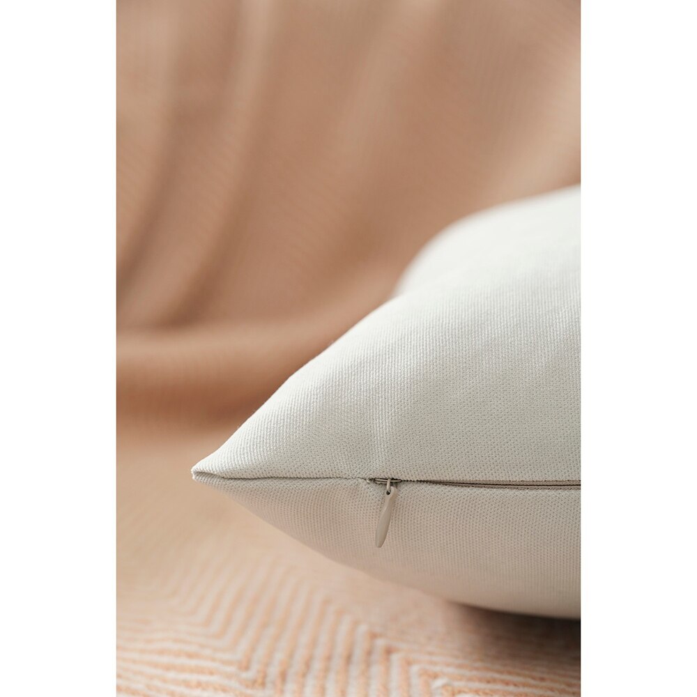 Fata perna decorativa Plain, 100% poliester, 45 x 45 cm, gri