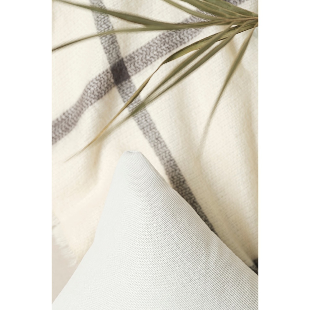 Fata perna decorativa Plain, 100% poliester, 45 x 45 cm, gri