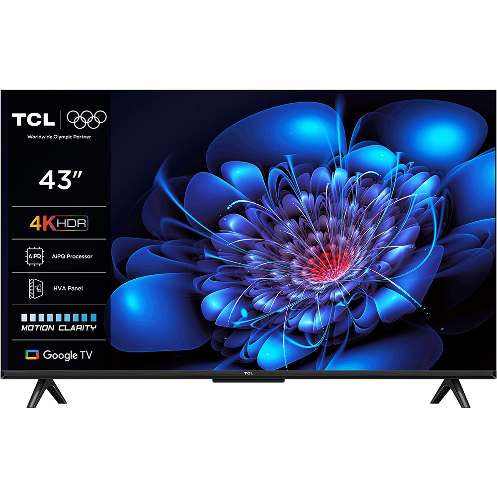 Televizor LED Smart TCL 43P69K, Ultra HD 4K, HDR, 108cm