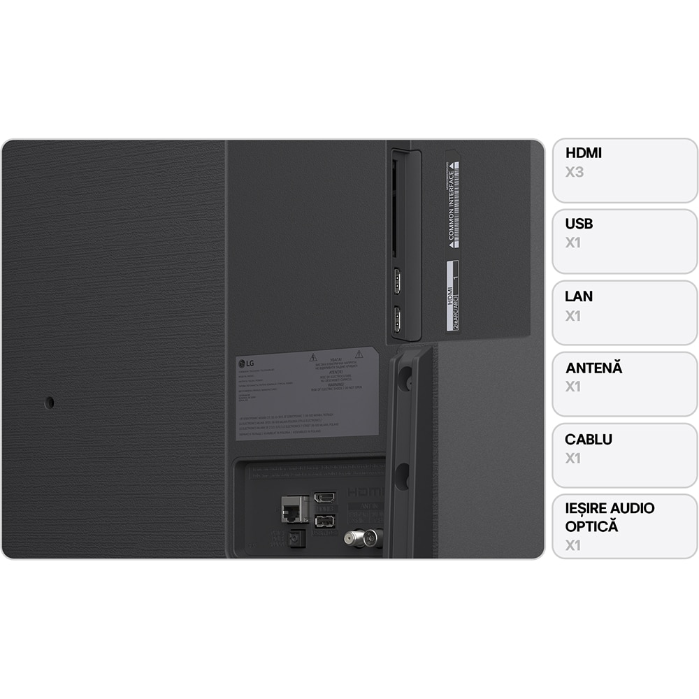 Televizor QNED Smart LG 43QNED82A3B, Ultra HD 4K, HDR, 108cm