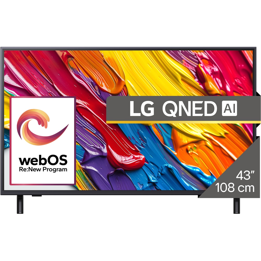 Televizor QNED Smart LG 43QNED82A3B, Ultra HD 4K, HDR, 108cm