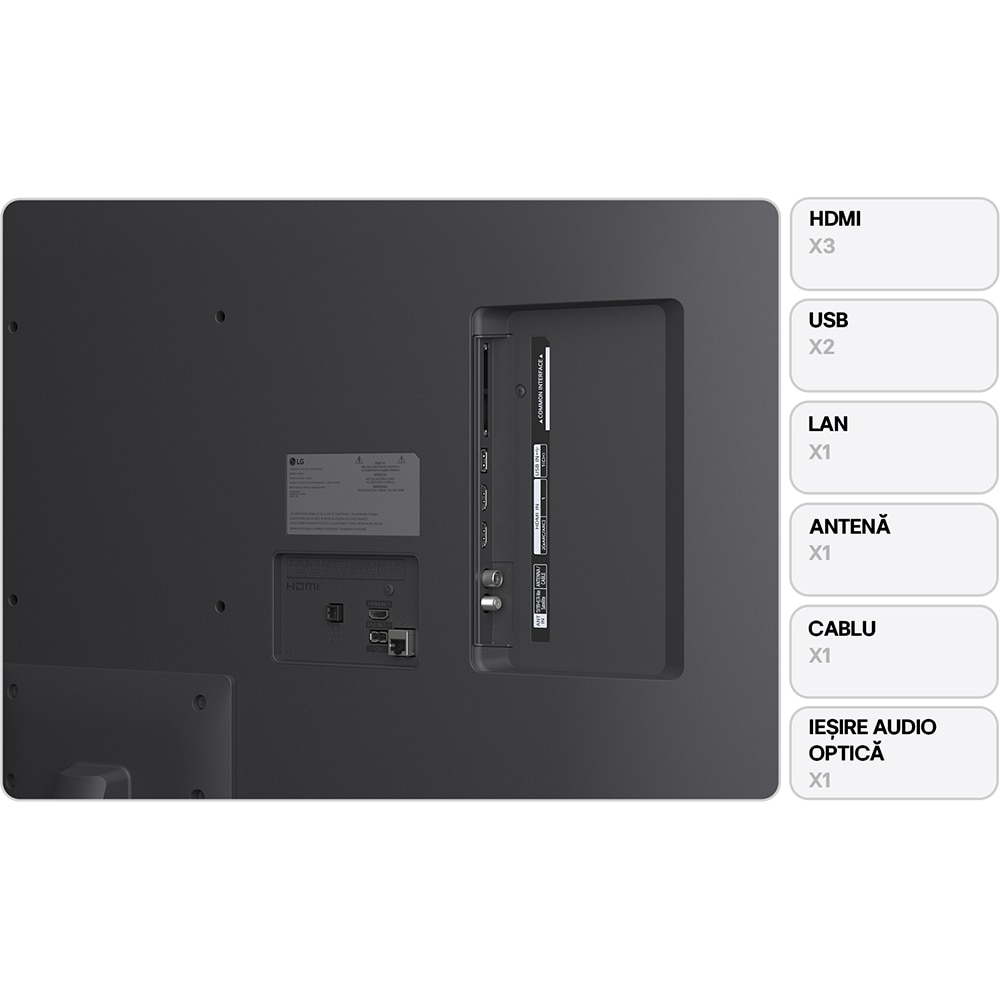 Televizor NanoCell Smart LG 50NANO81A3A, Ultra HD 4K, HDR, 126cm