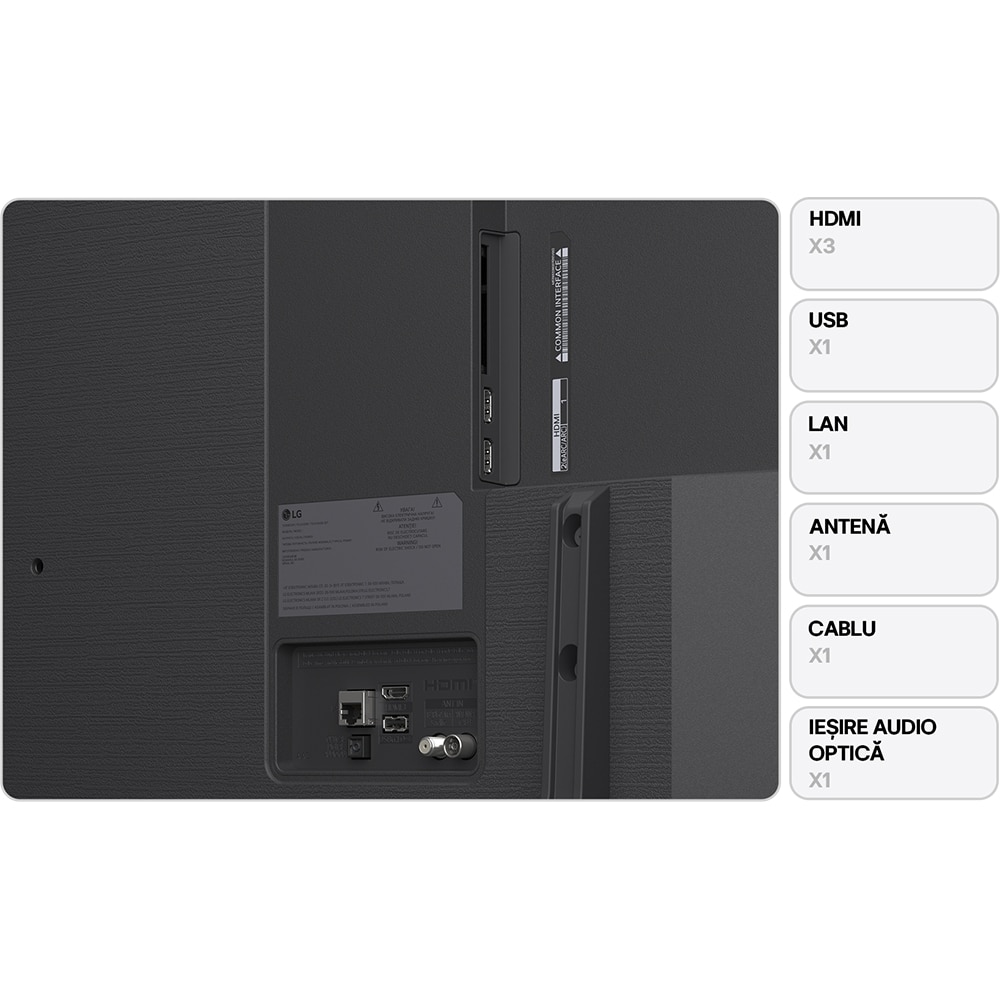 Televizor QNED Smart LG 50QNED82A3B, Ultra HD 4K, HDR, 126cm