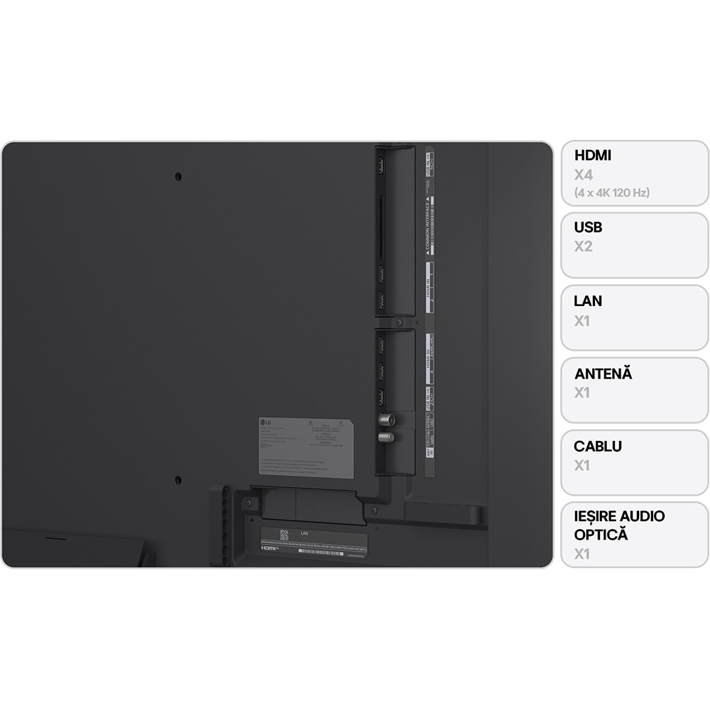 Televizor QNED Evo MiniLED Smart LG 55QNED86A3A, Ultra HD 4K, HDR, 139cm