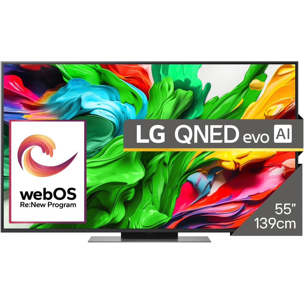 Televizor QNED Evo MiniLED Smart LG 55QNED86A3A, Ultra HD 4K, HDR, 139cm