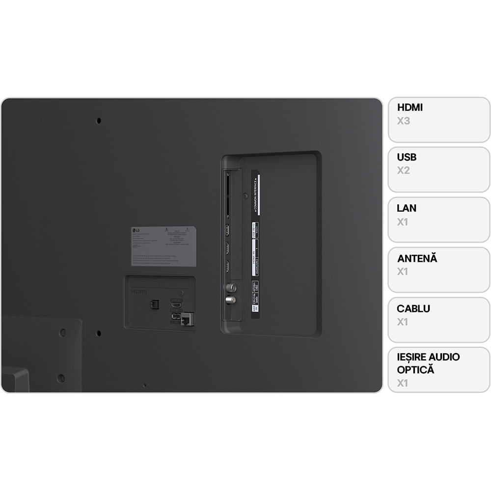 Televizor NanoCell Smart LG 65NANO81A3A, Ultra HD 4K, HDR, 164cm