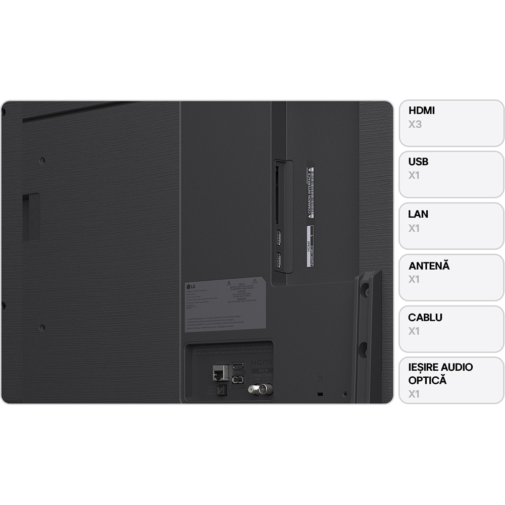 Televizor QNED Smart LG 65QNED82A3B, Ultra HD 4K, HDR, 164cm