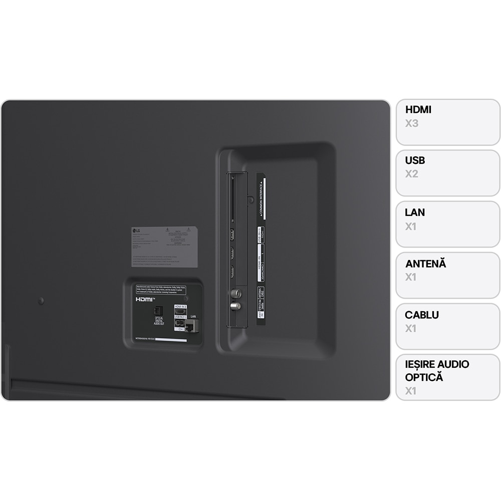 Televizor NanoCell Smart LG 75NANO81A3A, Ultra HD 4K, HDR, 189cm