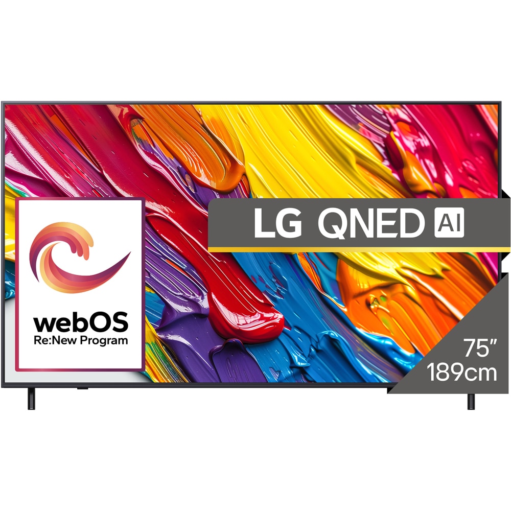 Televizor QNED Smart LG 75QNED82A3B, Ultra HD 4K, HDR, 189cm