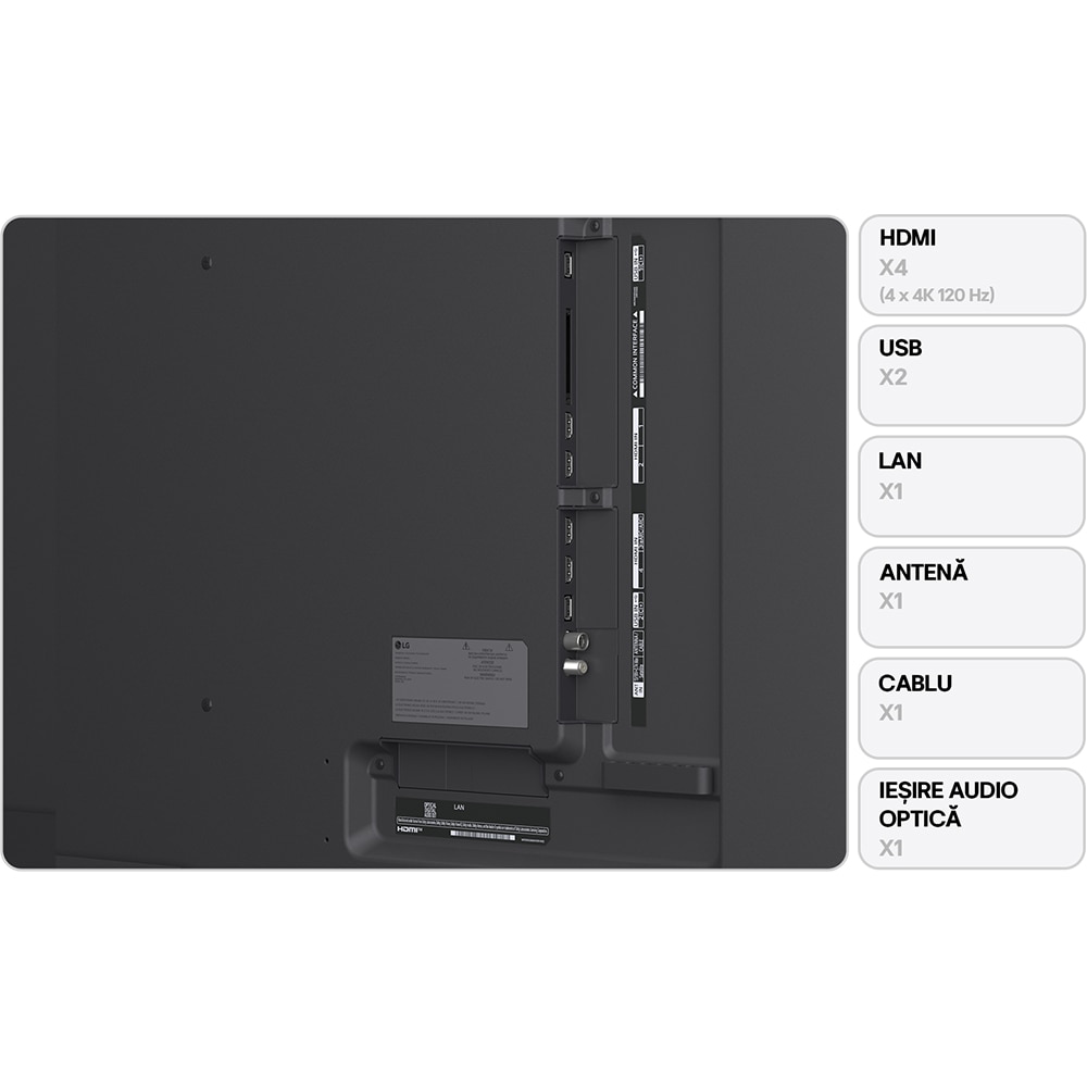 Televizor QNED Evo MiniLED Smart LG 75QNED86A3A, Ultra HD 4K, HDR, 189cm