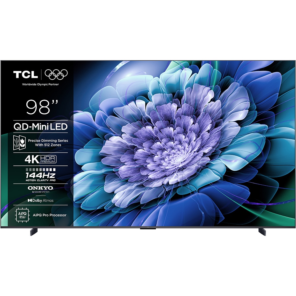 Televizor MiniLed Smart TCL 98C69K, Ultra HD 4K, HDR, 248cm