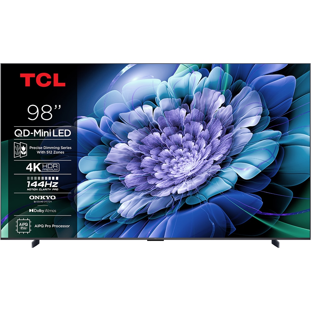 Televizor MiniLed Smart TCL 98C69K, Ultra HD 4K, HDR, 248cm