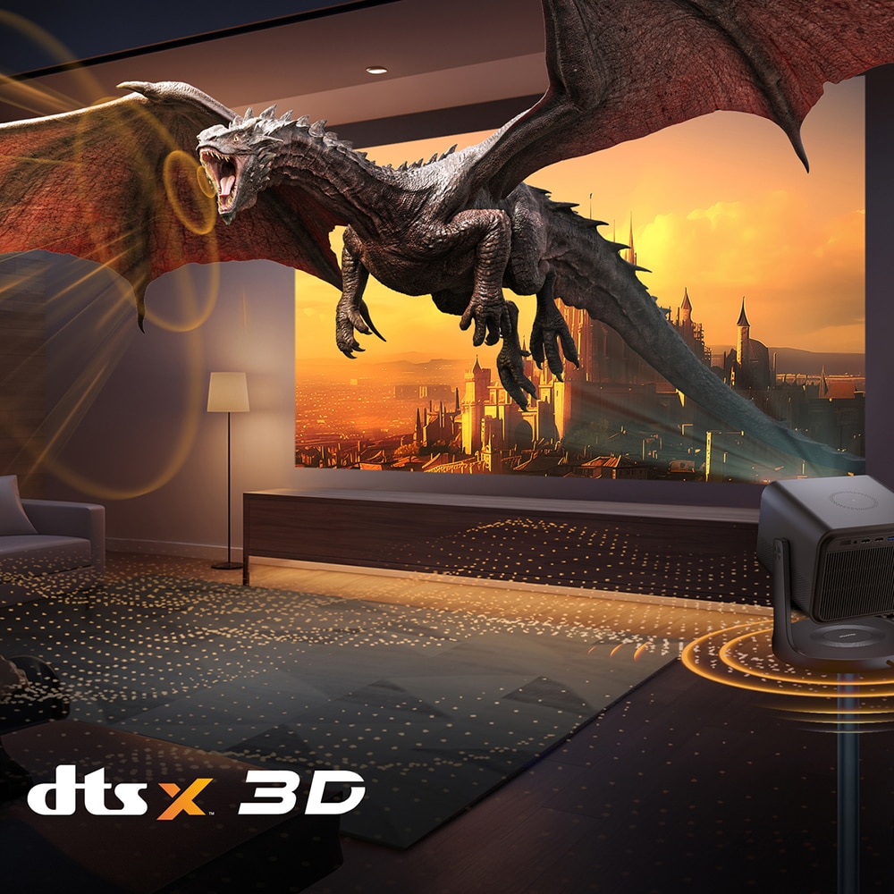 Mini Proiector Smart HISENSE C2, Ultra HD 4K, HDR10+, 165-762cm