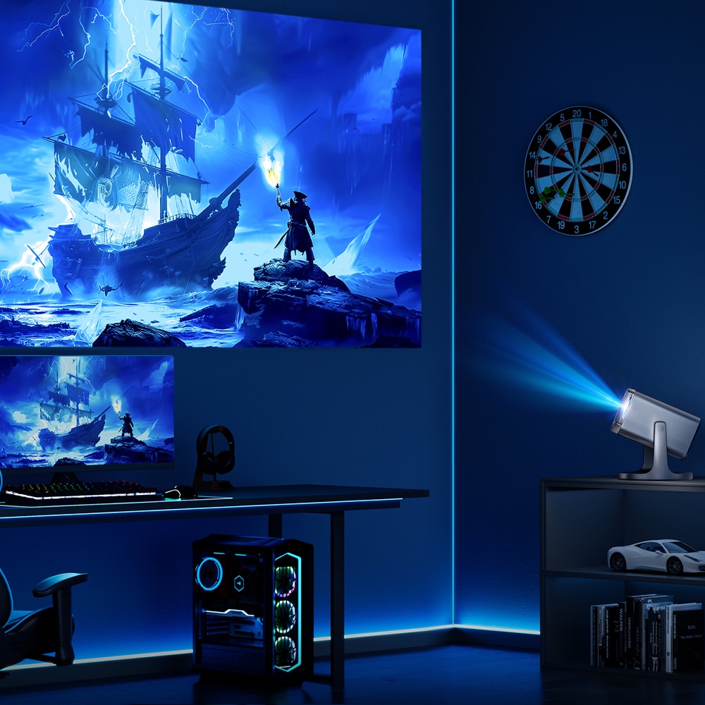 Mini Proiector Smart HISENSE C2 Pro, Ultra HD 4K, HDR10+, 165-762cm