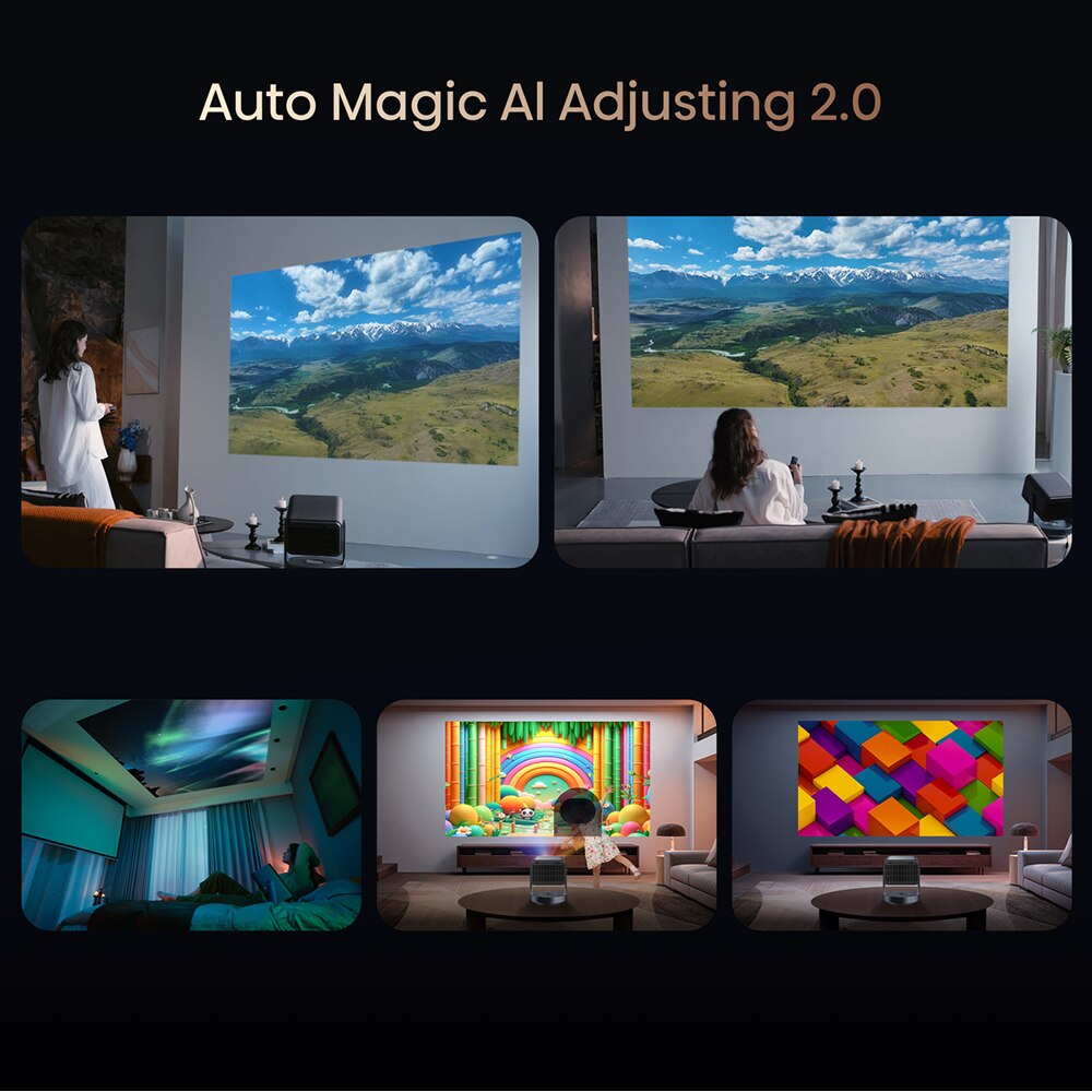 Mini Proiector Smart HISENSE C2 Ultra, Ultra HD 4K, HDR10+, 165-762cm