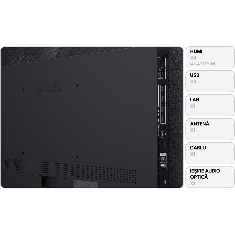 Televizor OLED Evo Smart LG 55C51LA, Ultra HD 4K, HDR, 139cm