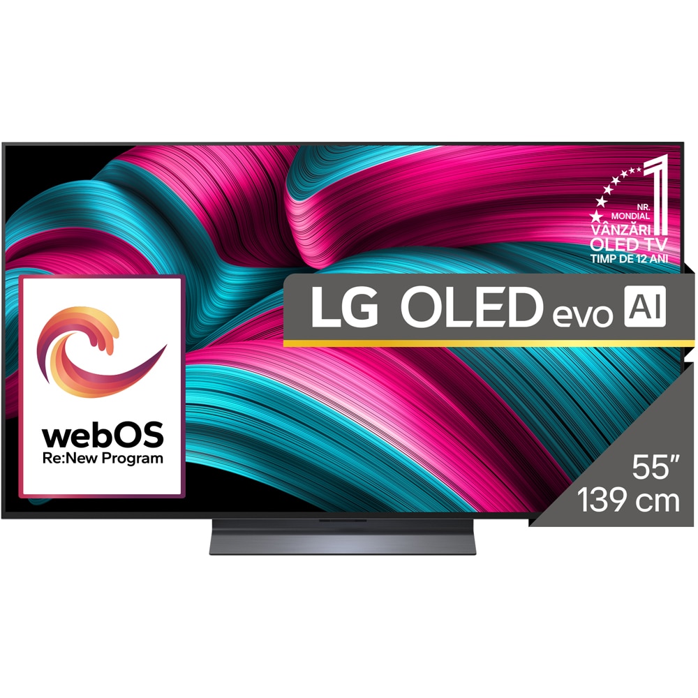 Televizor OLED Evo Smart LG 55C51LA, Ultra HD 4K, HDR, 139cm