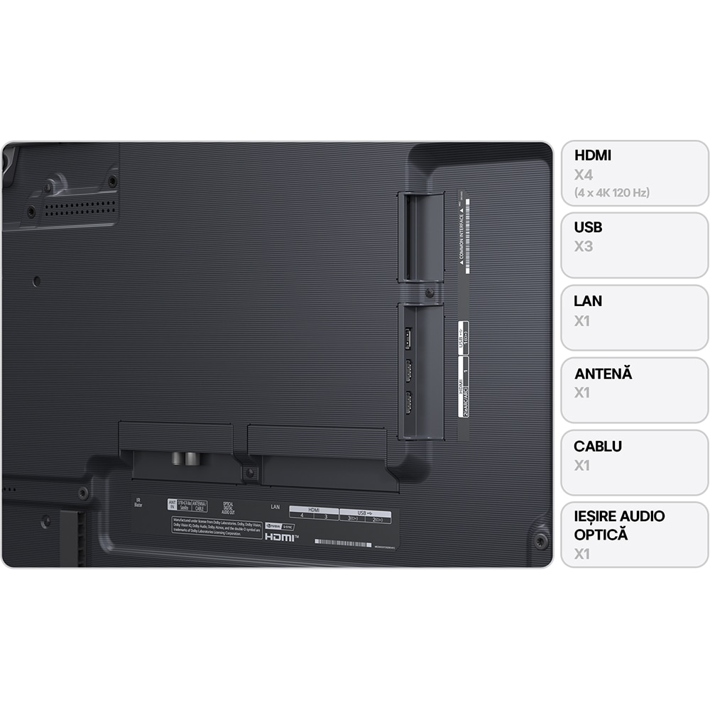 Televizor OLED Evo Smart LG 65G51LW, Ultra HD 4K, HDR, 164cm