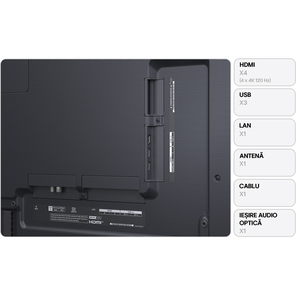 Televizor OLED Evo Smart LG 65G53LS, Ultra HD 4K, HDR, 164cm