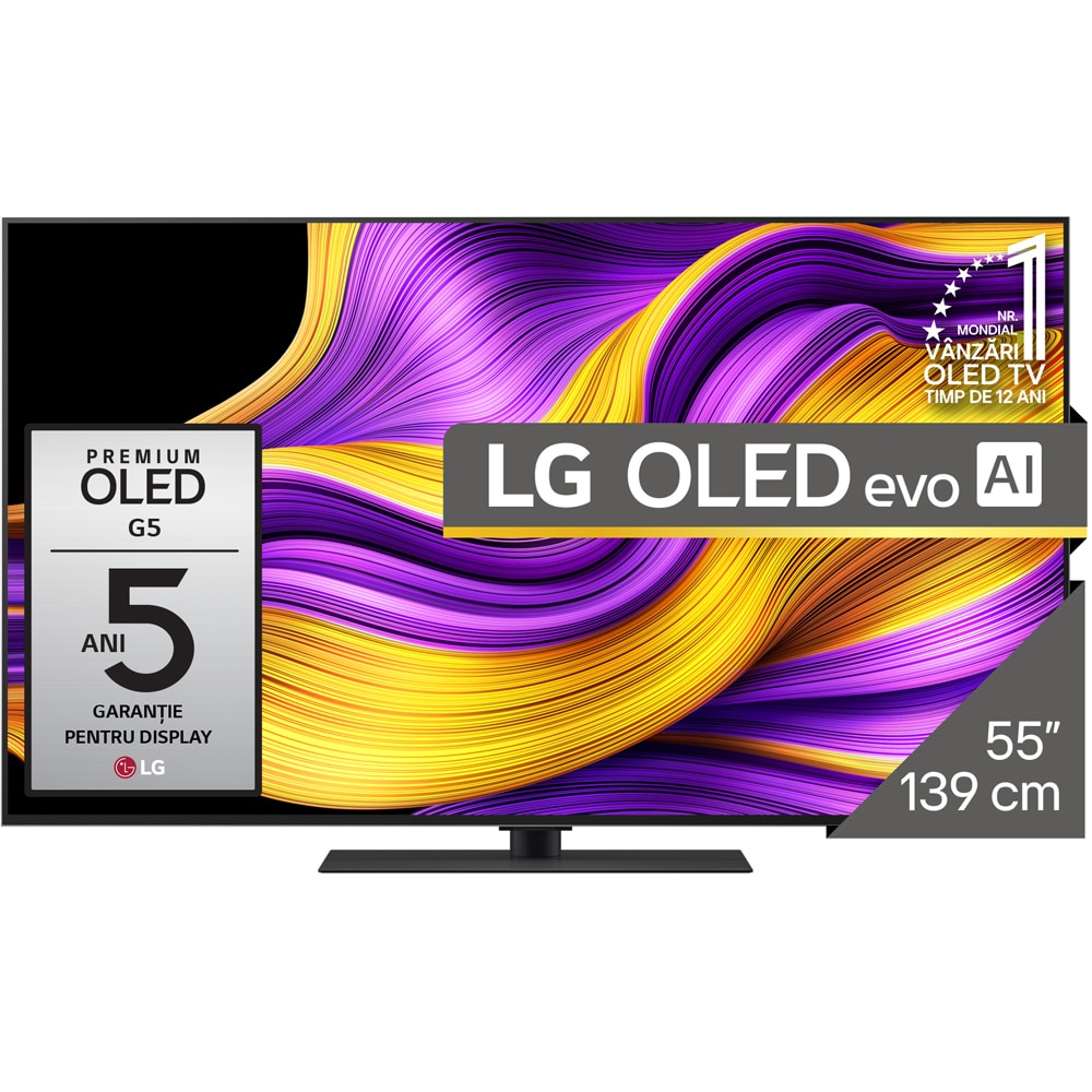 Televizor OLED Evo Smart LG 65G53LS, Ultra HD 4K, HDR, 164cm