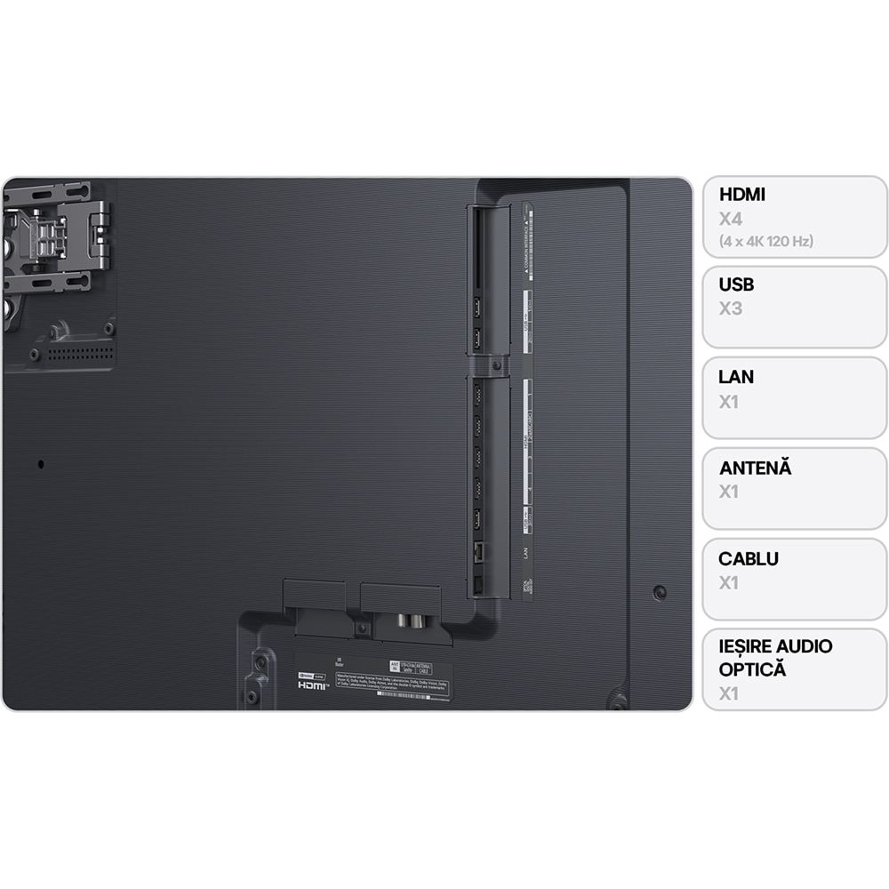 Televizor OLED Evo Smart LG 77G51LW, Ultra HD 4K, HDR, 195cm