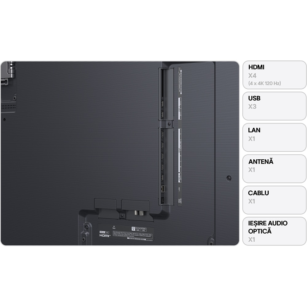 Televizor OLED Evo Smart LG 83G51LW, Ultra HD 4K, HDR, 210cm