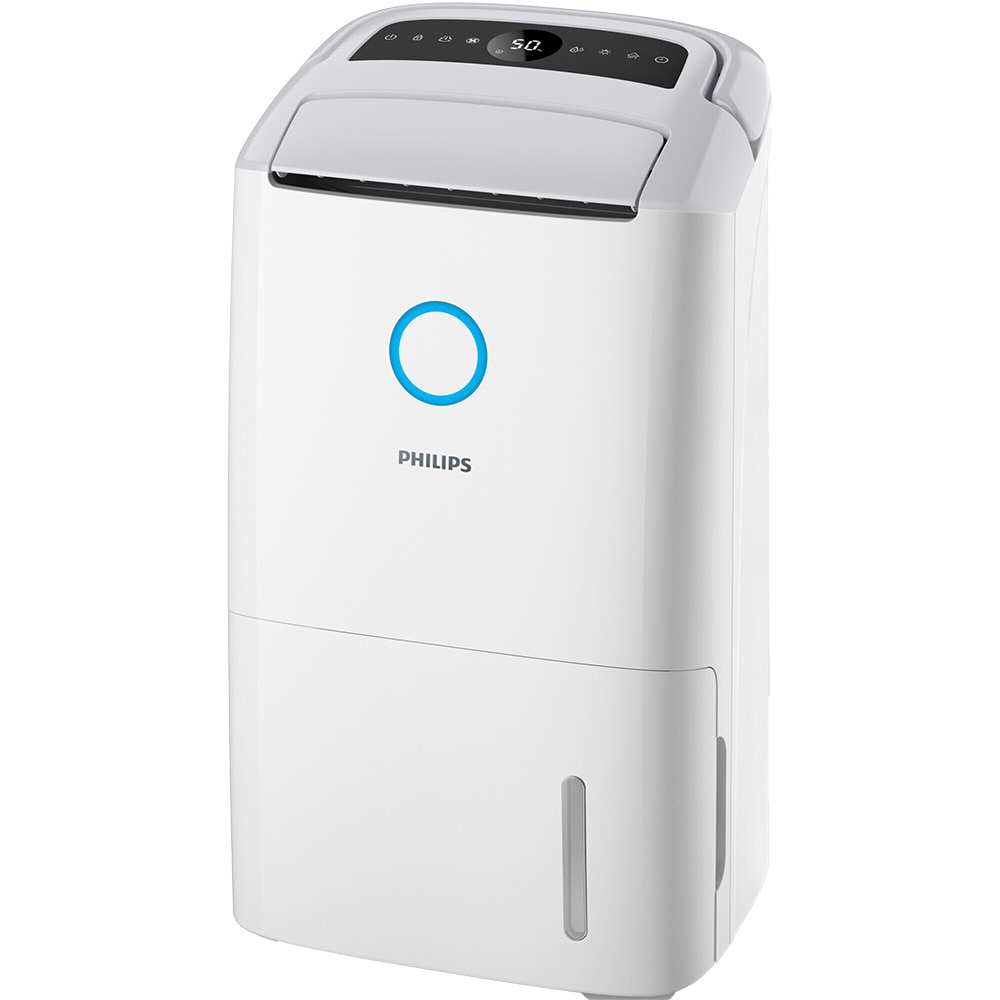 Dezumidificator si purificator aer PHILIPS Seria 5000 DE5305/11, 26.5 l/24 h, 4l, 270 m3/h, 245W, 54dB, HEPA NanoProtect, alb 