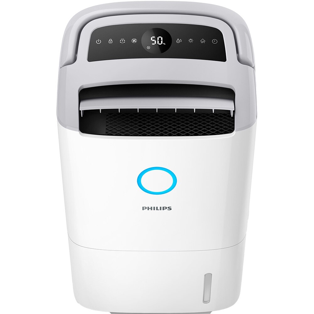 Dezumidificator si purificator aer PHILIPS Seria 5000 DE5305/11, 26.5 l/24 h, 4l, 270 m3/h, 245W, 54dB, HEPA NanoProtect, alb 