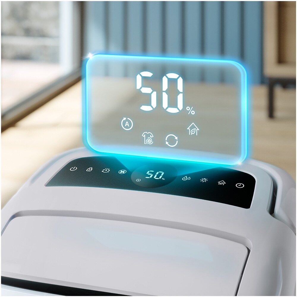 Dezumidificator si purificator aer PHILIPS Seria 5000 DE5305/11, 26.5 l/24 h, 4l, 270 m3/h, 245W, 54dB, HEPA NanoProtect, alb 