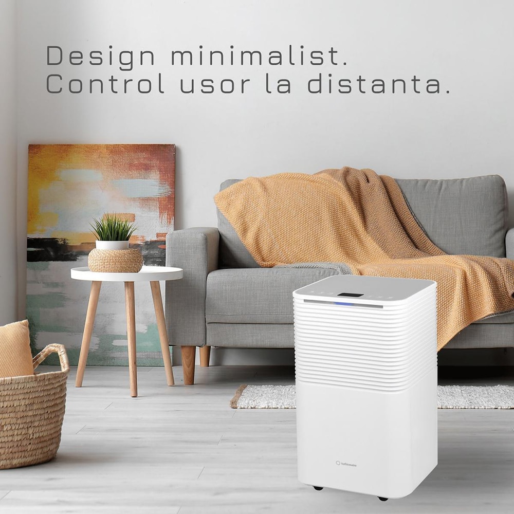 Dezumidificator aer Turbionaire EPI 12 WIFI, 12 l/zi, 200W, 120 m/h, timer, alb