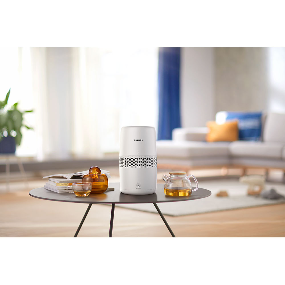 Umidificator PHILIPS HU2510/10, 2L, Tehnologie NanoCloud, alb