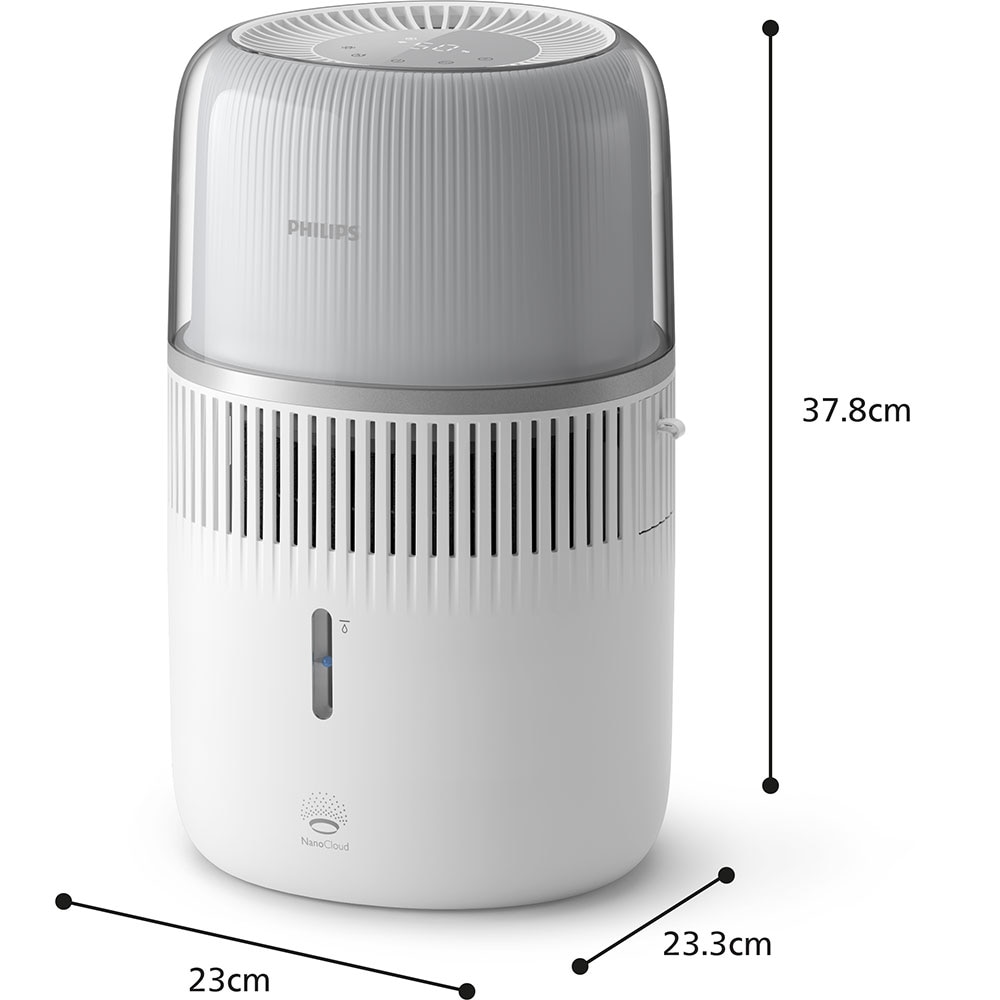 Umidificator PHILIPS HU5710/00, 4.5L,Wi-Fi, Tehnologie NanoCloud, alb