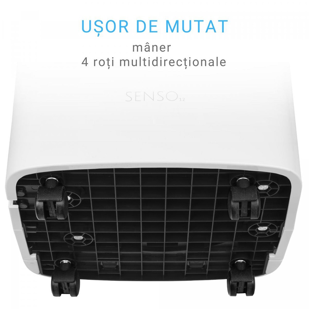 Dezumidificator aer Turbionaire SENSO 12, 12l/zi, 185W, 36dB, 120 m/h, Timer, alb