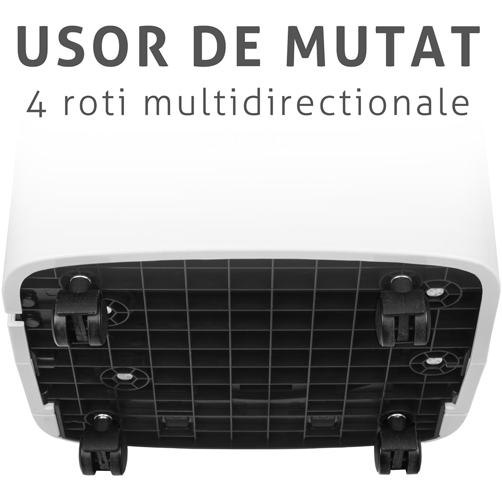 Dezumidificator aer Turbionaire SENSO 12 SG, 12 l/zi, 185W, 36dB, 120 m/h, Timer, alb