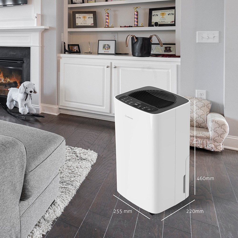 Dezumidificator aer Turbionaire SENSO 12 SG, 12 l/zi, 185W, 36dB, 120 m/h, Timer, alb