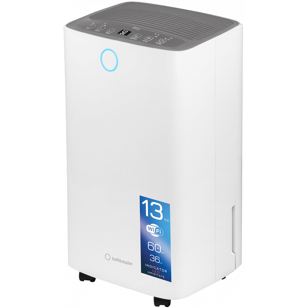 Dezumidificator aer Turbionaire SENSO 13 WIFI, 13l/zi, 195W, 36dB, Wi-Fi, 120 m/h, alb