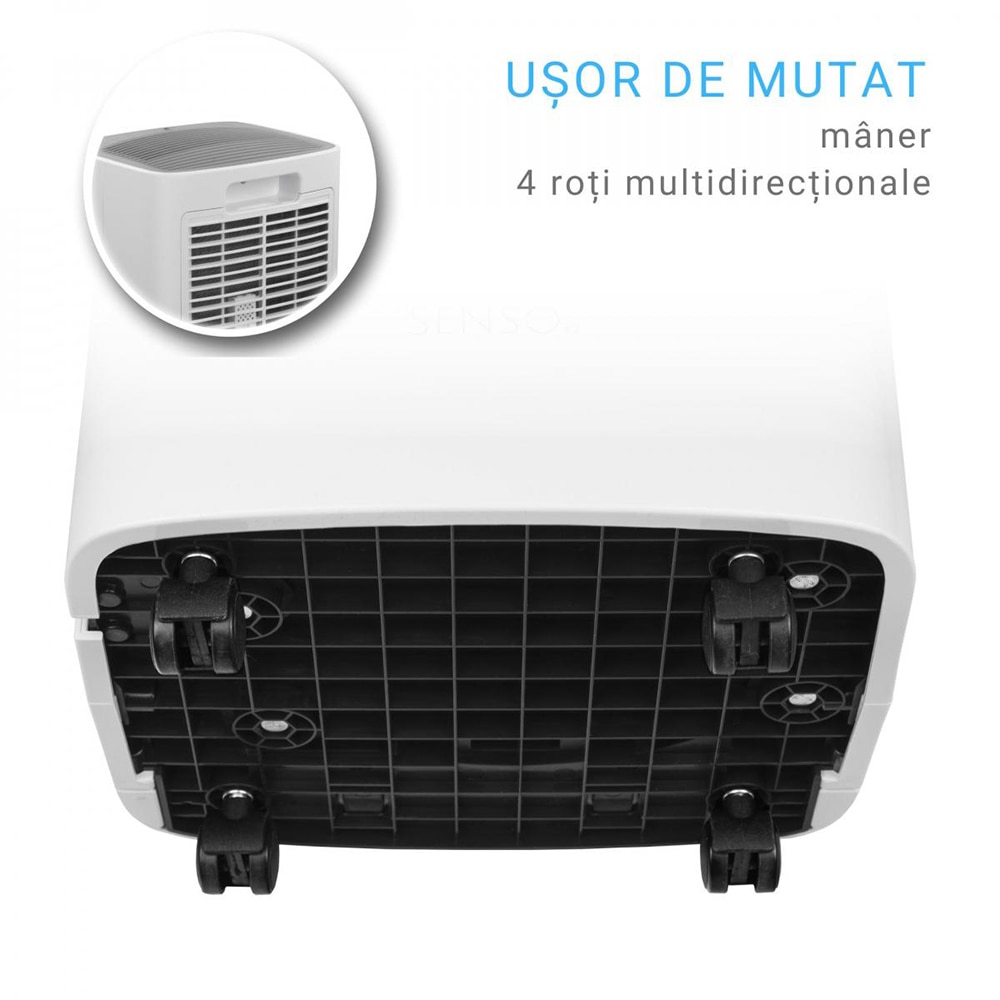 Dezumidificator aer Turbionaire SENSO 13 WIFI, 13l/zi, 195W, 36dB, Wi-Fi, 120 m/h, alb