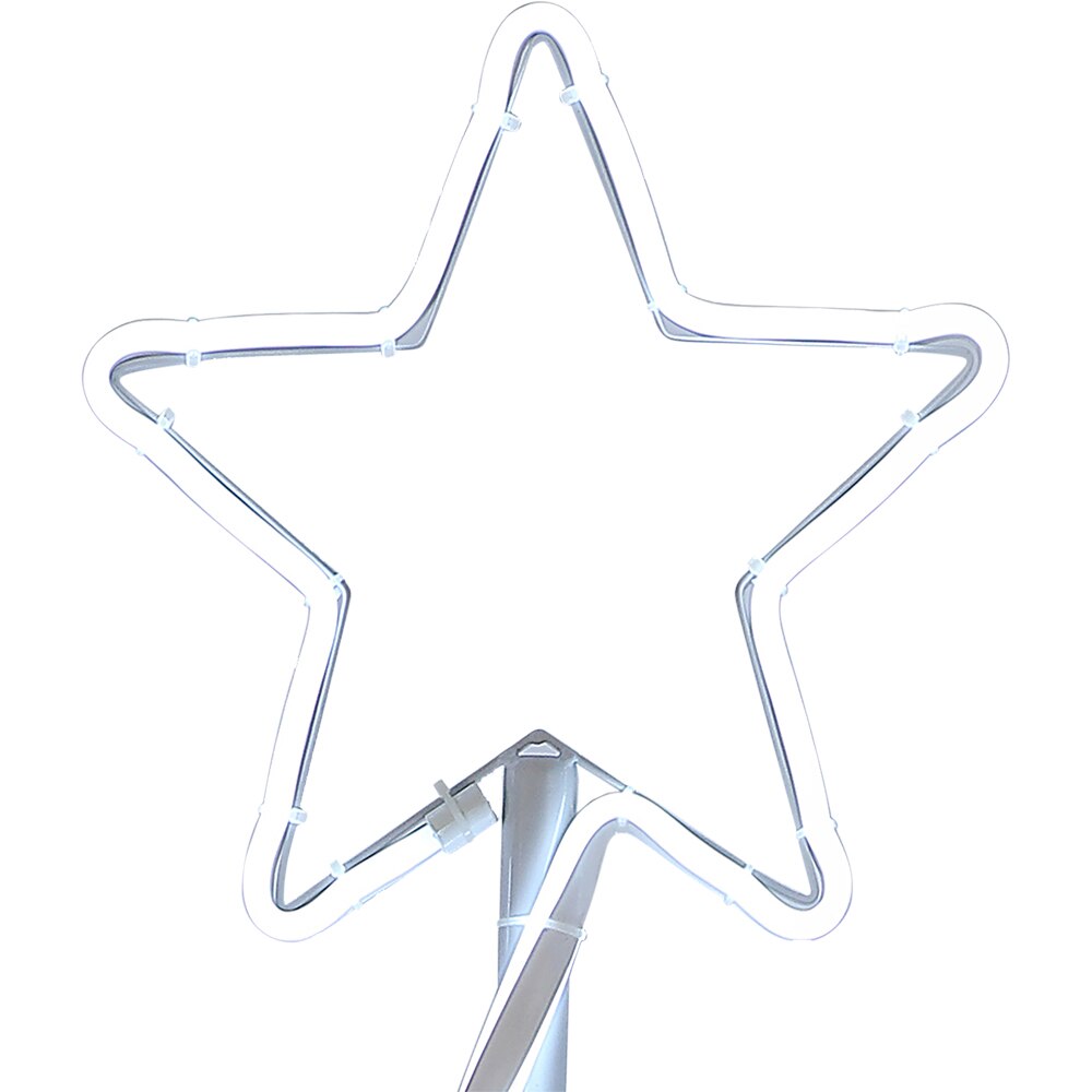 Decoratiune Craciun Brad spirala, 490 LED-uri, 125 cm, alb rece