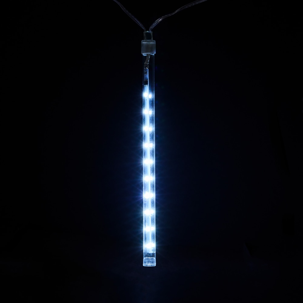 Instalatie Craciun exterior efect ninsoare, 200 LED-uri, alb rece