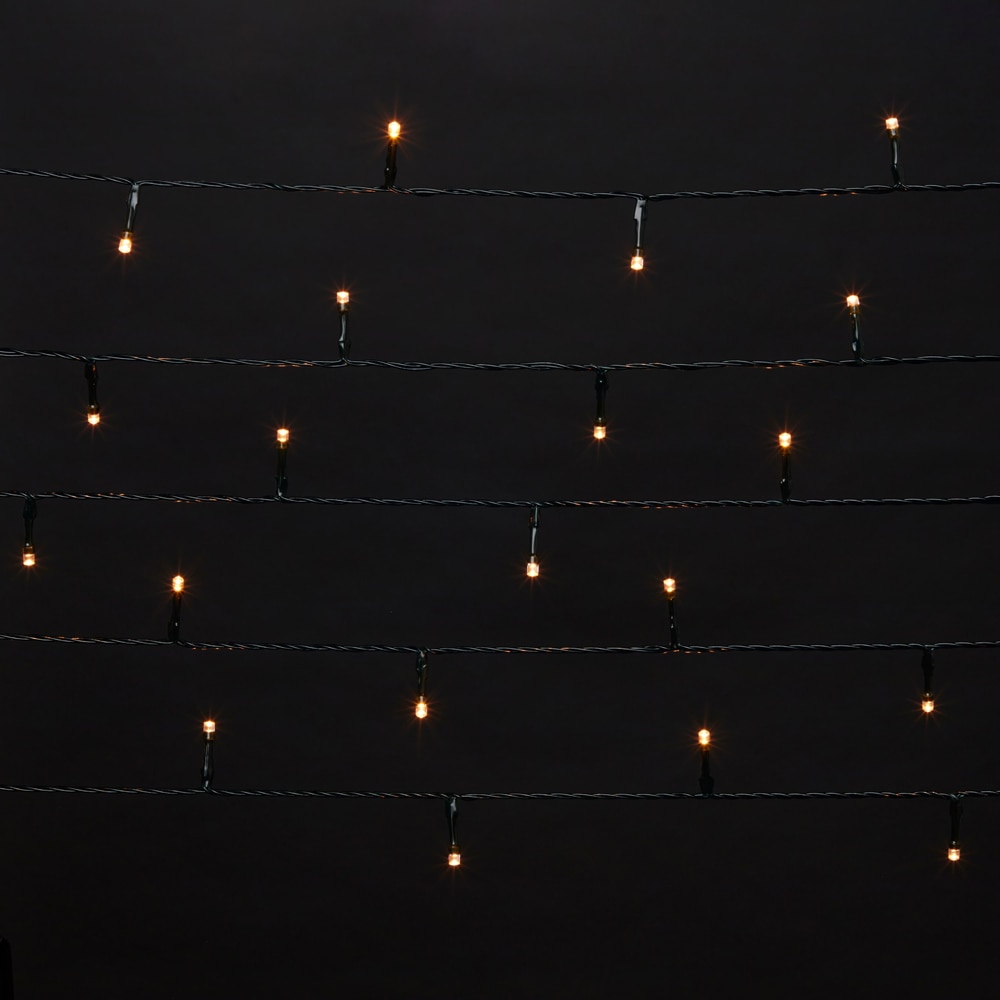 Instalatie Craciun interior/exterior, 120 LED-uri, 11.9 m, alb cald