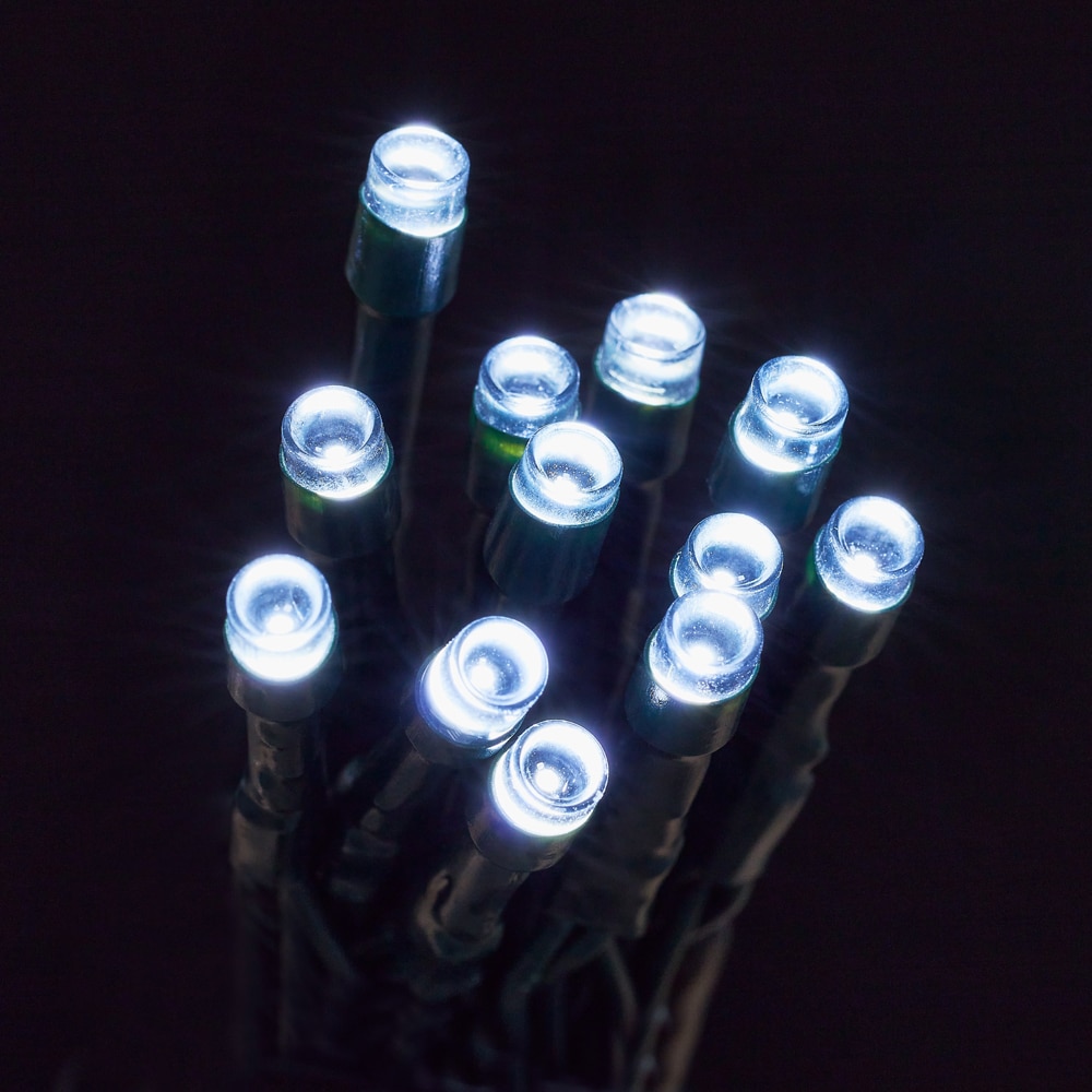 Instalatie Craciun interior/exterior, 120 LED-uri, 11.9 m, alb rece