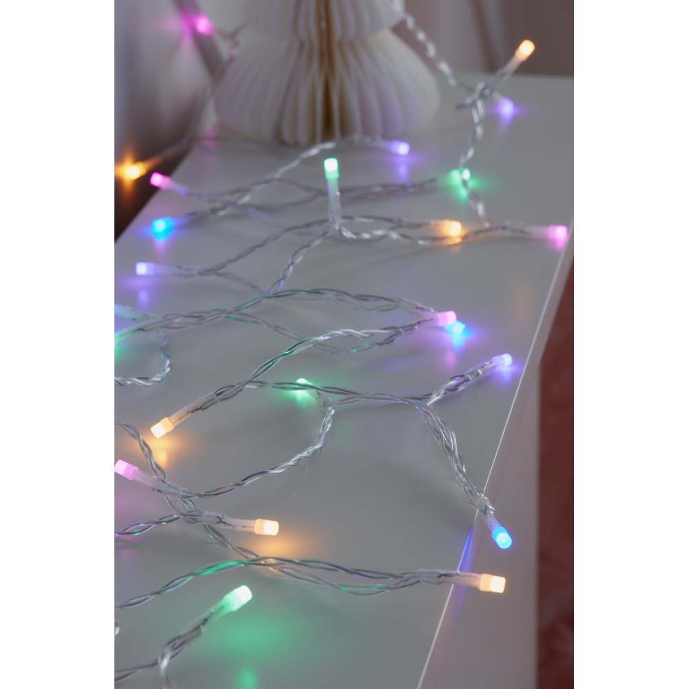 Instalatie Craciun interior/exterior, 50 LED-uri, 5.2 m, multicolor