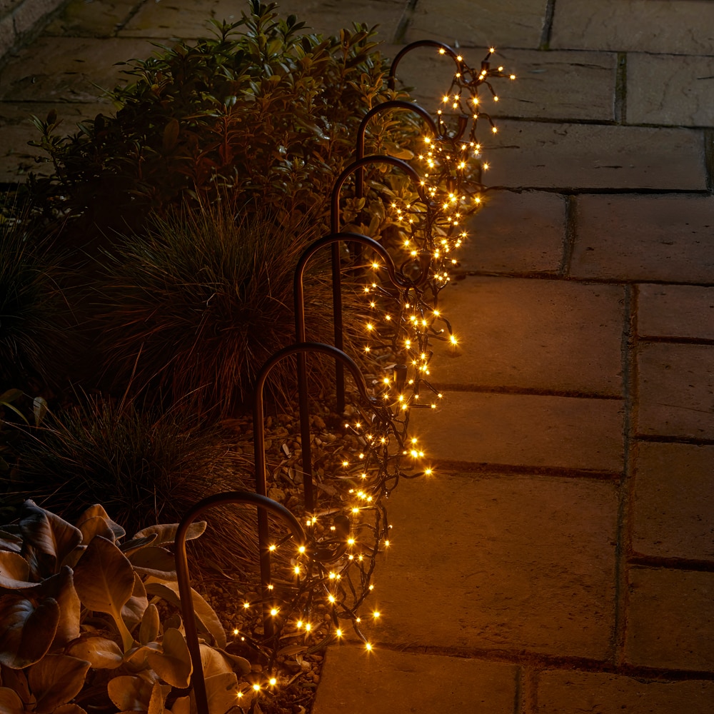 Instalatie Craciun interior/exterior, 2000 LED-uri, 36 m, alb cald