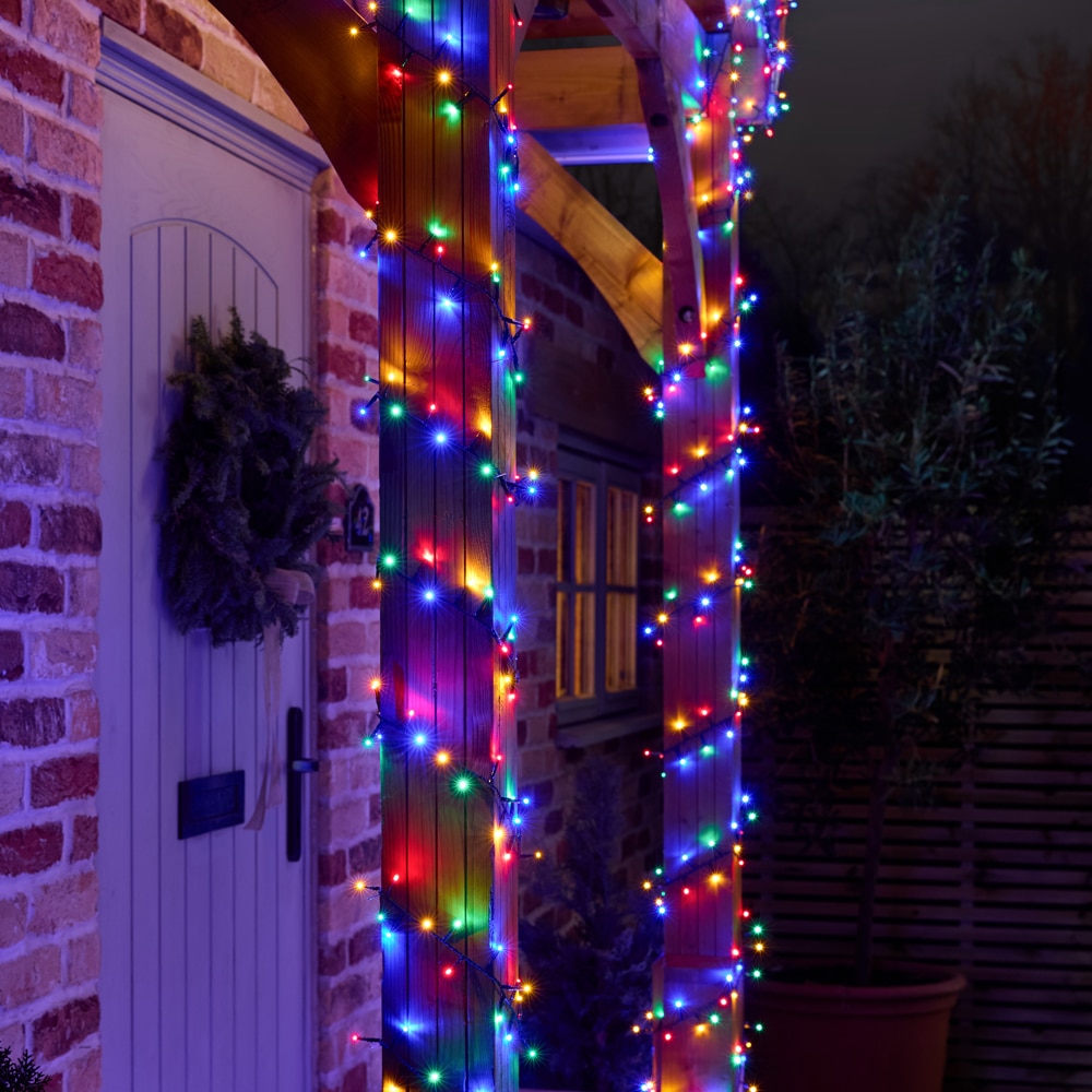 Instalatie Craciun compacta interior/exterior, 1500 LED-uri, multicolor