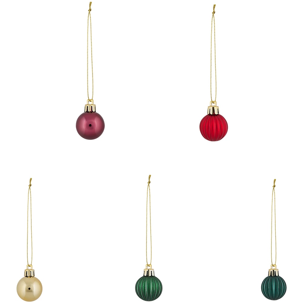 Set mini globuri, 20buc, marimi diferite