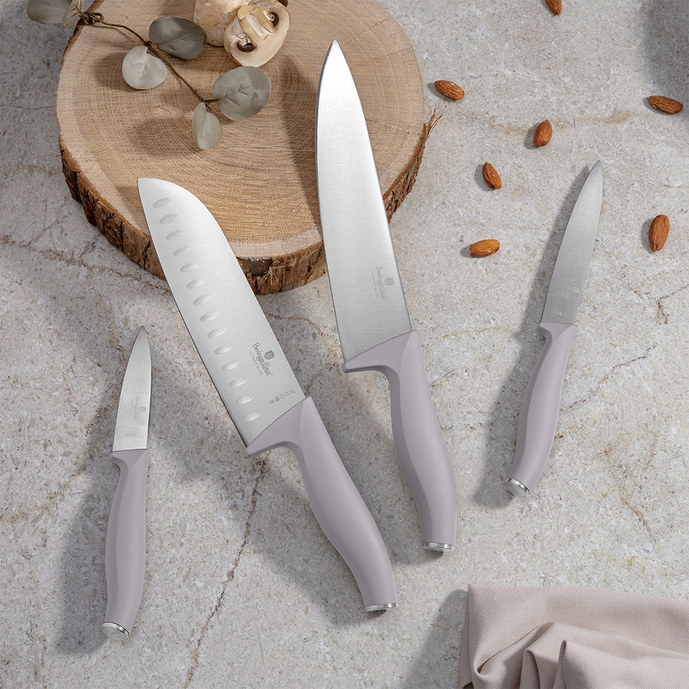 Set cutite BERLINGER HAUS BH/2960, 4 piese, otel, 9-20cm, gri